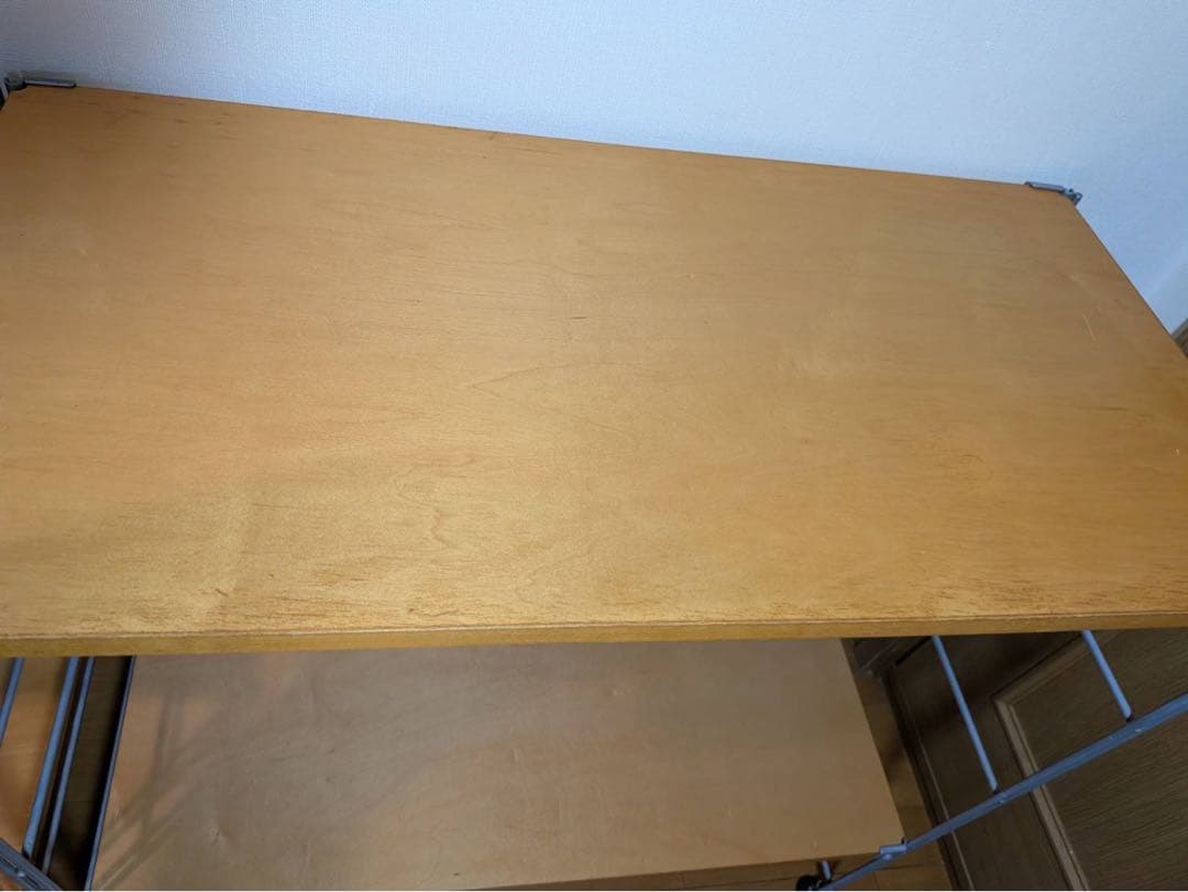 ■送料込■無印良品 スチールユニットシェルフワイド小 棚 衣類収納 グレー