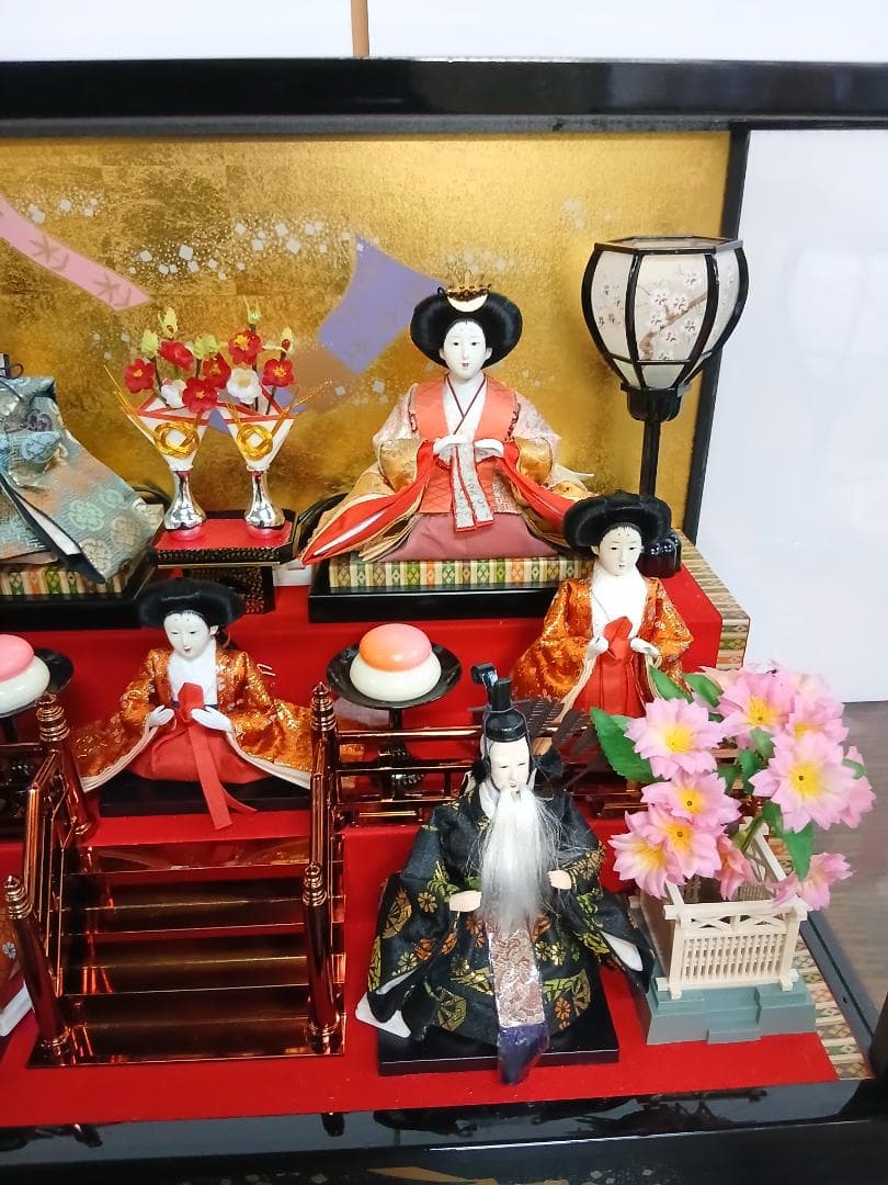雛人形 オルゴール付き ケース入り 喜月作