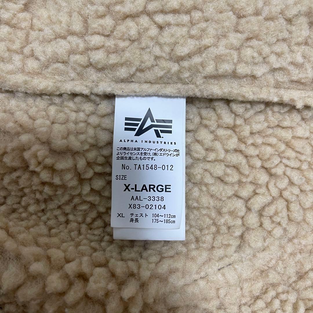 ALPHA INDUSTRIES フェイクムートンジャケットTA1548-012