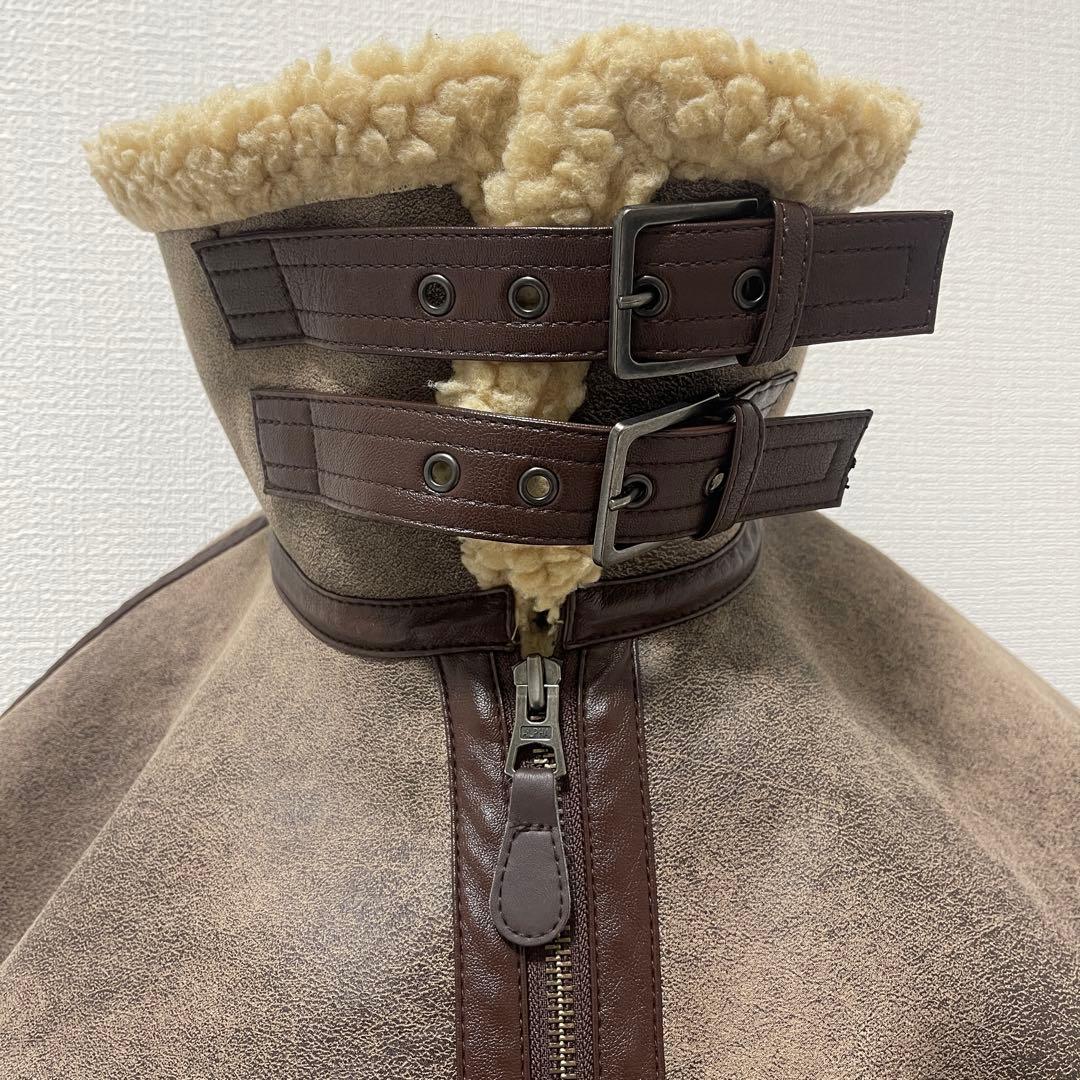 ALPHA INDUSTRIES フェイクムートンジャケットTA1548-012