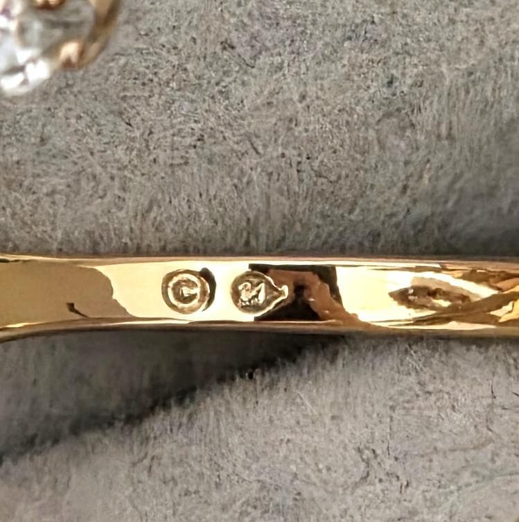 スワロフスキー　MAYFLY リング　良品　10号　43050