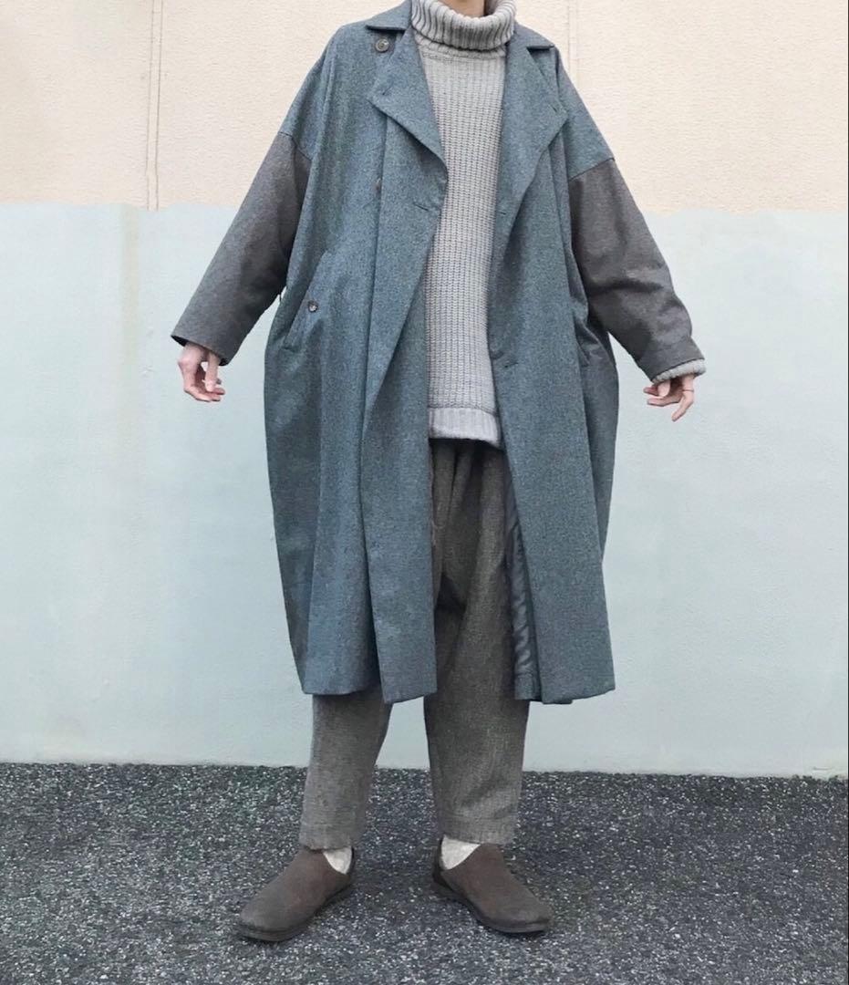 Dulcamara フラノダブル ロングコート