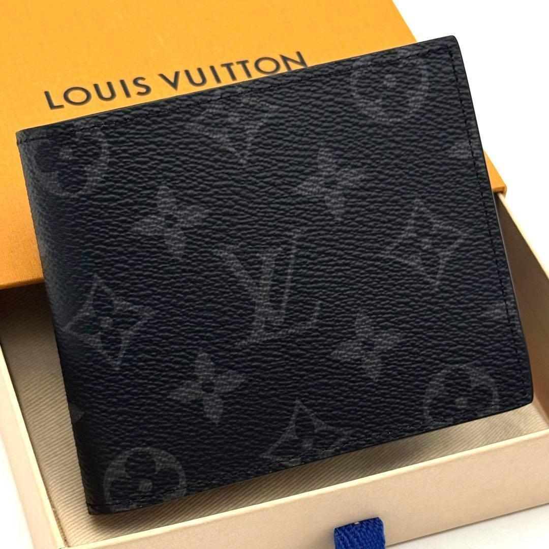 【新品未使用】ルイヴィトン モノグラム エクリプス マルコNM 二つ折り財布