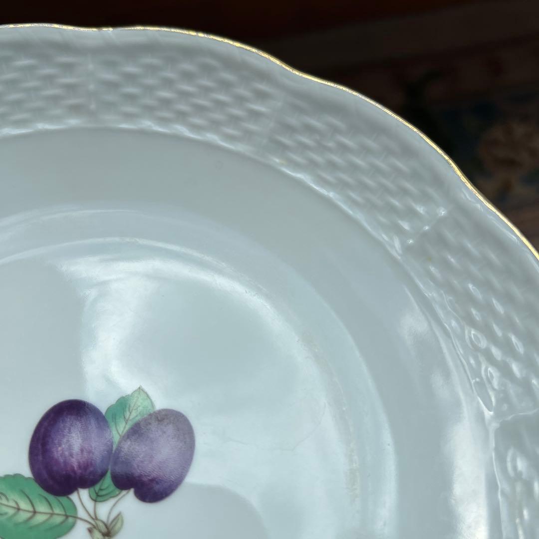 リチャードジノリ　ボンジョルノプルーンスーププレート　ベッキオホワイト　5枚