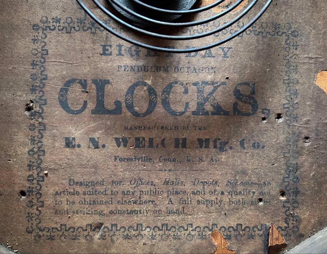 柱時計　掛時計　ゼンマイ　整備済　オーバーホール　レトロ　アンティーク　17