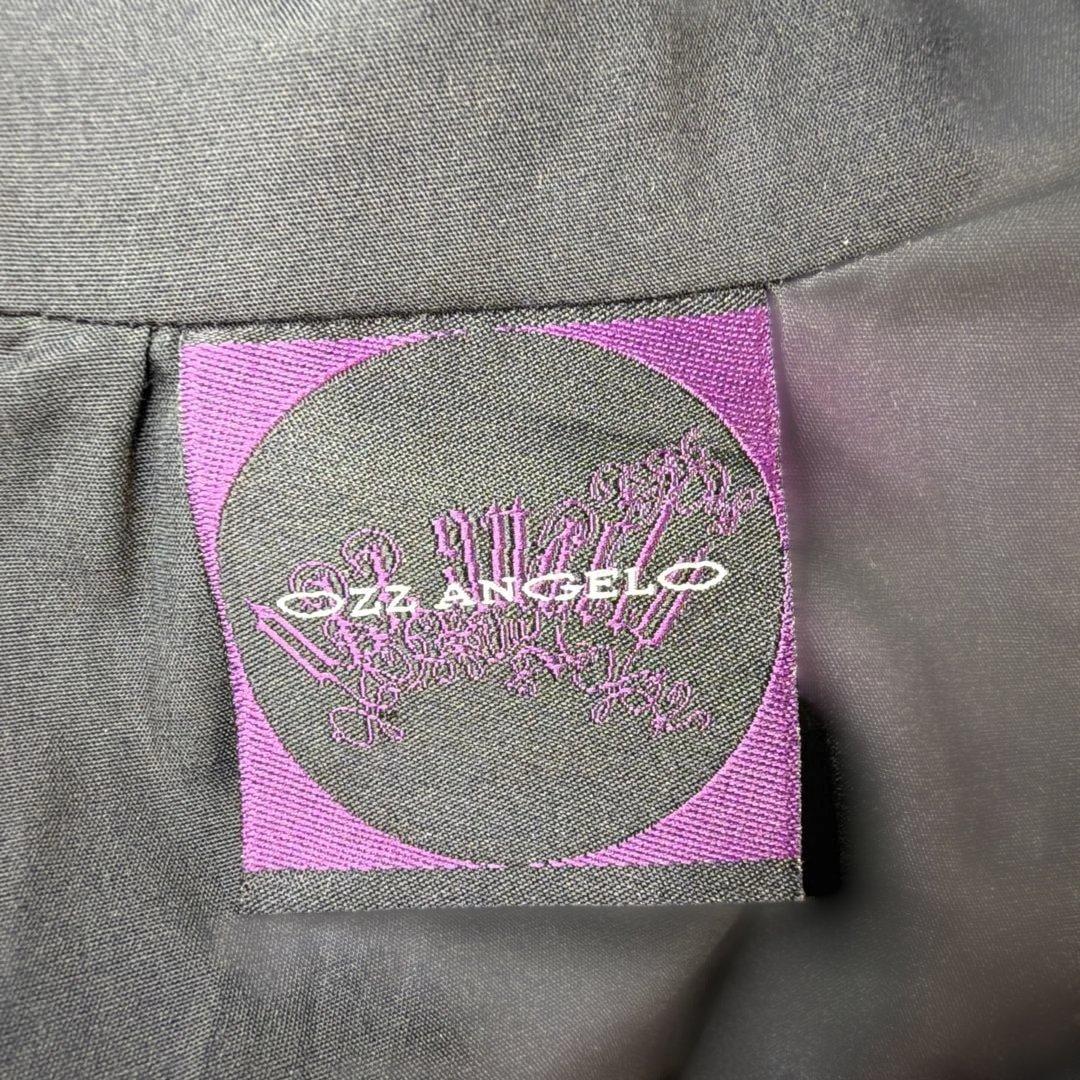 オッズアンジェロ　クラシック編み上げワンピース ストライプ ブラック　希少美品