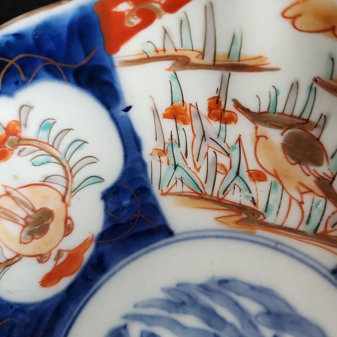 -73/y10　伊万里　色絵　兎　膾