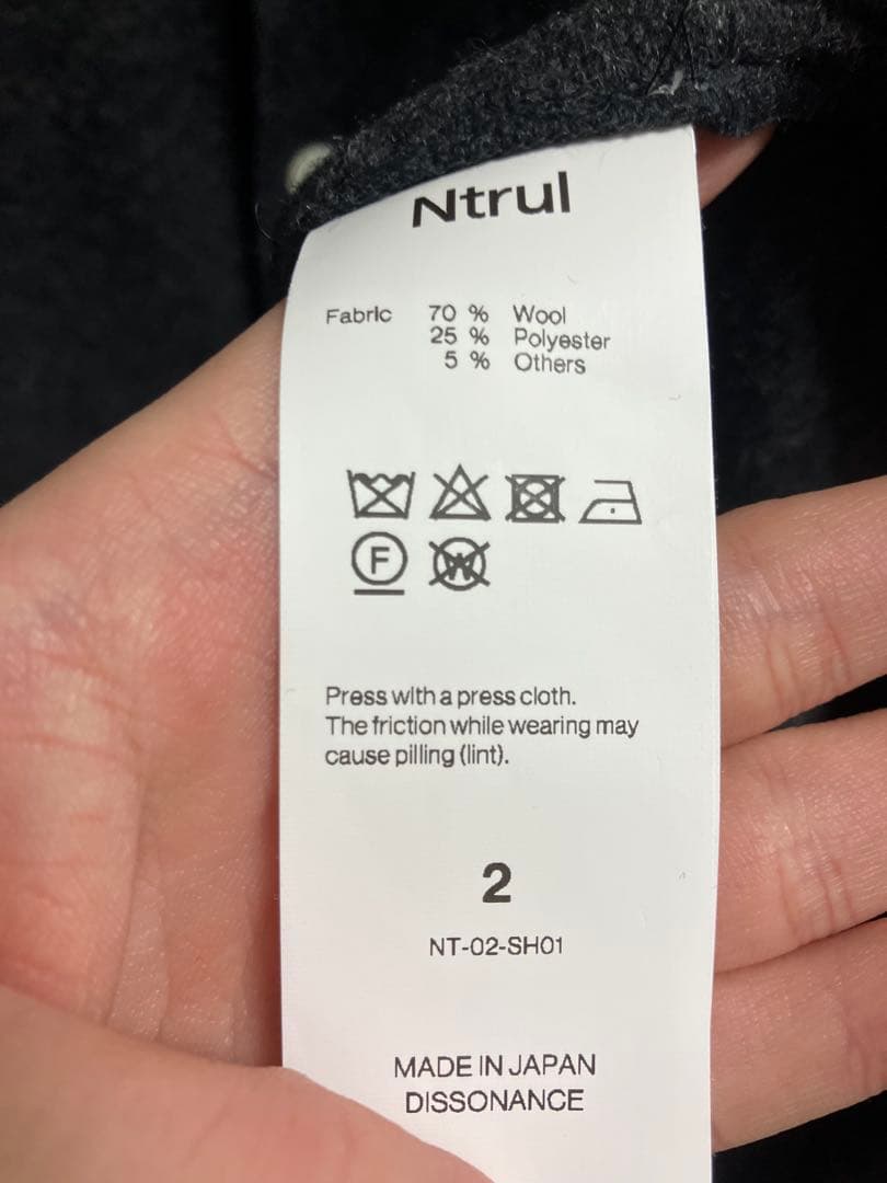 トップス NTRUL CLASSIC KNIT SHIRT GRAY size2