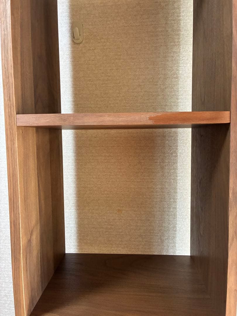 無印良品　スタッキングシェルフ　5段　ウォールナット