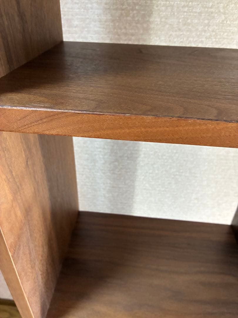 無印良品　スタッキングシェルフ　5段　ウォールナット