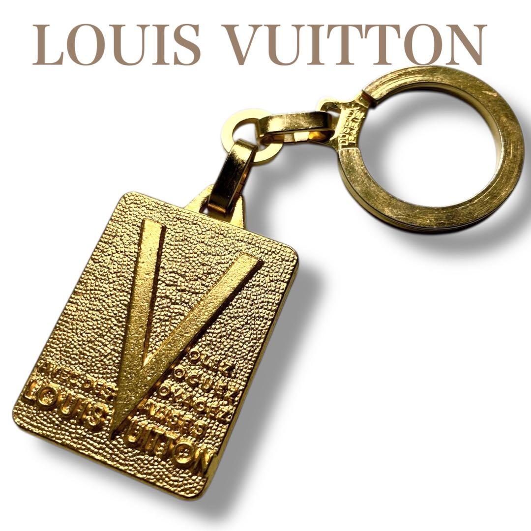 ルイヴィトン 良品 マルティエ キーリング キーホルダー チャーム ゴールド