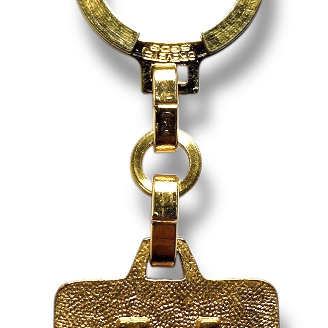 ルイヴィトン 良品 マルティエ キーリング キーホルダー チャーム ゴールド