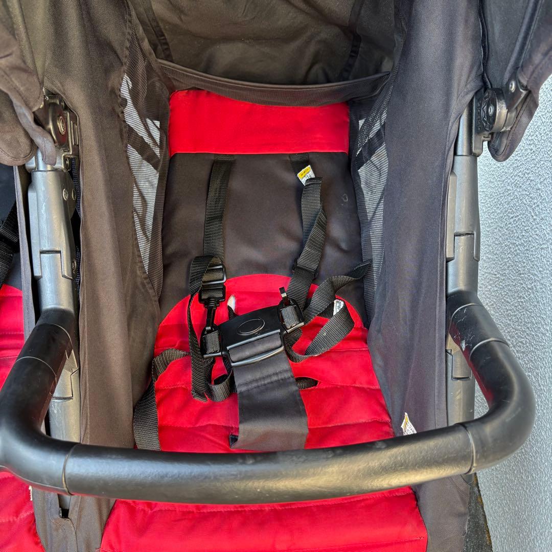 【Iris~定期断捨離 】ココロンツイン ベビーカー 2人乗り 赤