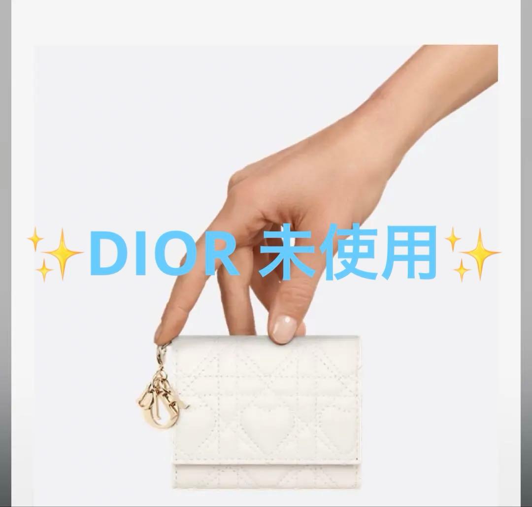 【日本限定】⭐︎Lady Dior Lotus⭐︎ウォレット⭐︎三つ折り⭐︎ホワイト
