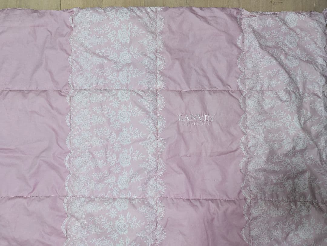 LANVIN　ランバン　肌掛け羽毛布団　シングル　2枚セット　ウォッシャブル