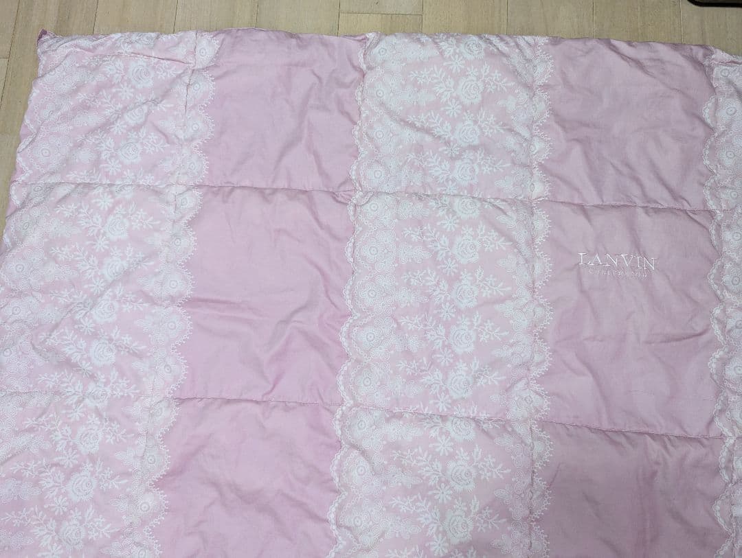LANVIN　ランバン　肌掛け羽毛布団　シングル　2枚セット　ウォッシャブル