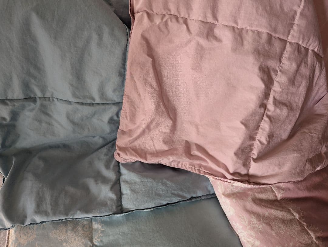 LANVIN　ランバン　肌掛け羽毛布団　シングル　2枚セット　ウォッシャブル