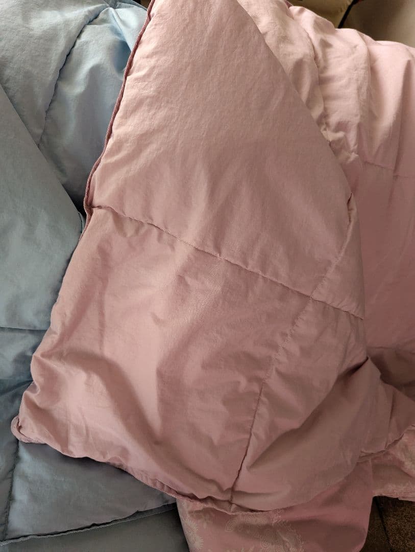 LANVIN　ランバン　肌掛け羽毛布団　シングル　2枚セット　ウォッシャブル