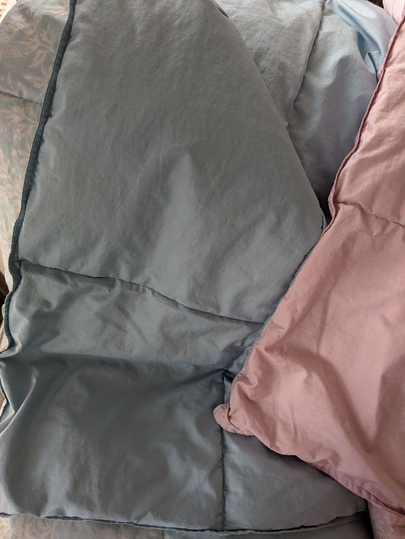 LANVIN　ランバン　肌掛け羽毛布団　シングル　2枚セット　ウォッシャブル