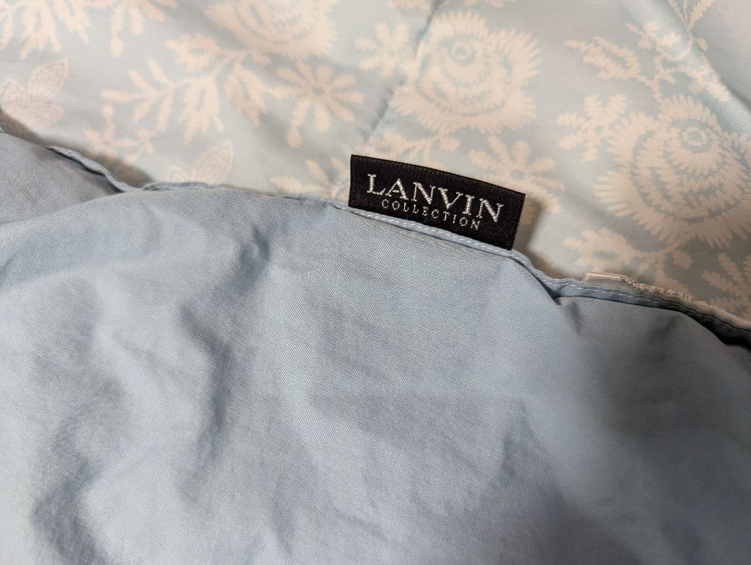 LANVIN　ランバン　肌掛け羽毛布団　シングル　2枚セット　ウォッシャブル
