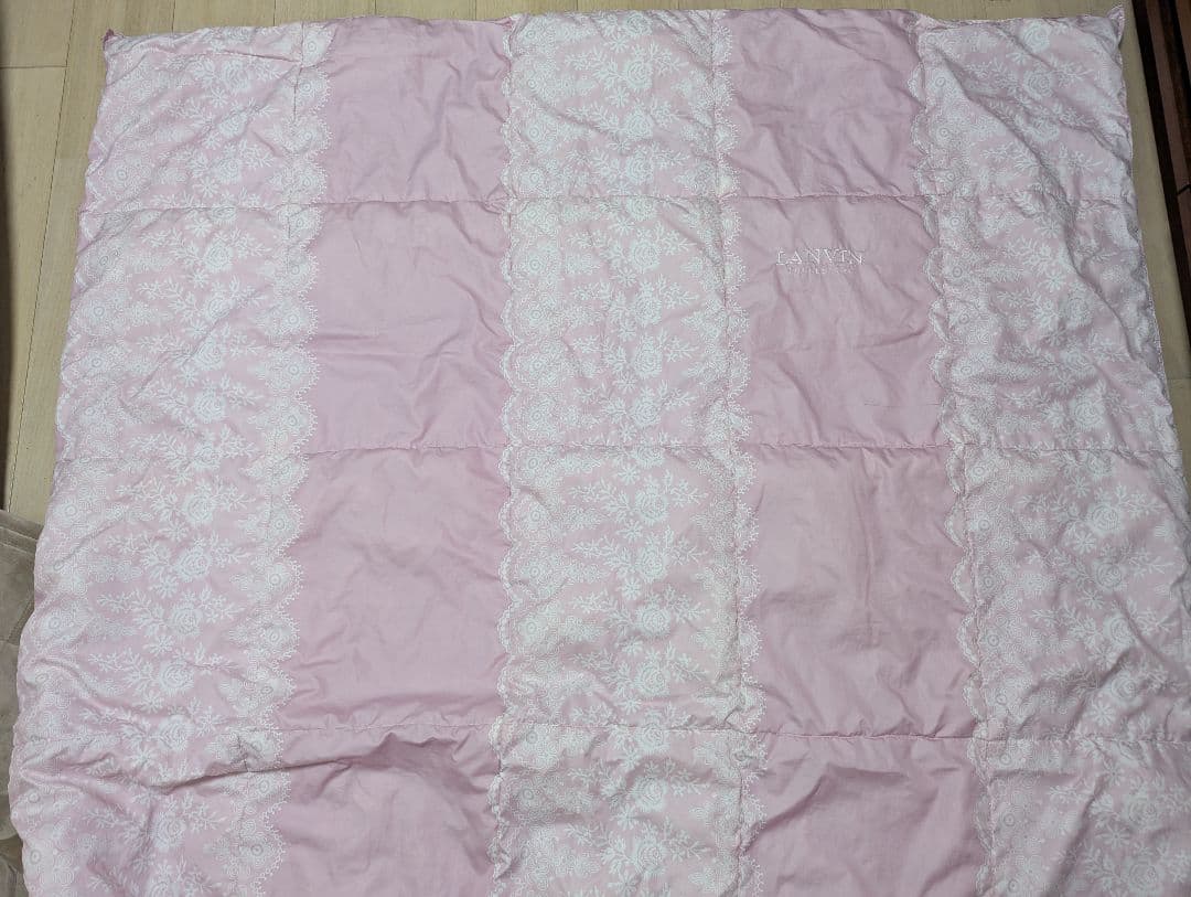 LANVIN　ランバン　肌掛け羽毛布団　シングル　2枚セット　ウォッシャブル