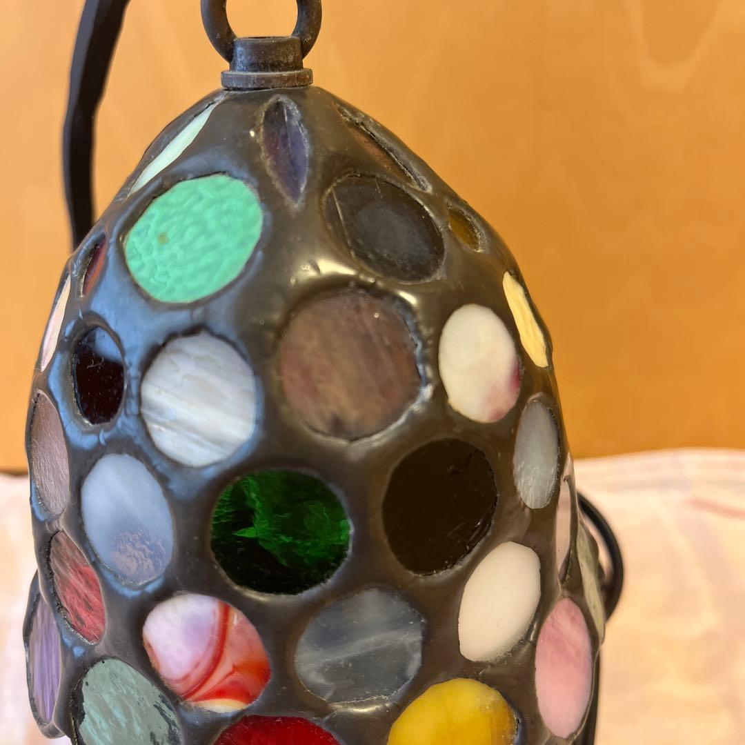 ステンドグラス ドーム型ランプシェード　ステンドグラス　小樽