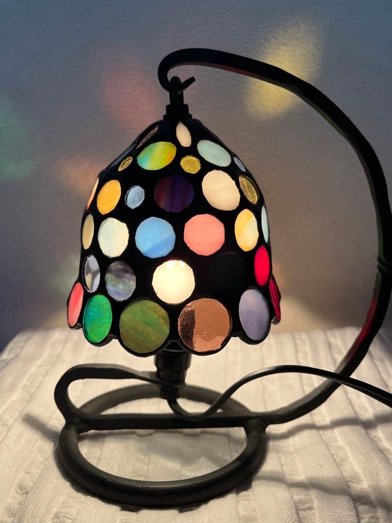 ステンドグラス ドーム型ランプシェード　ステンドグラス　小樽