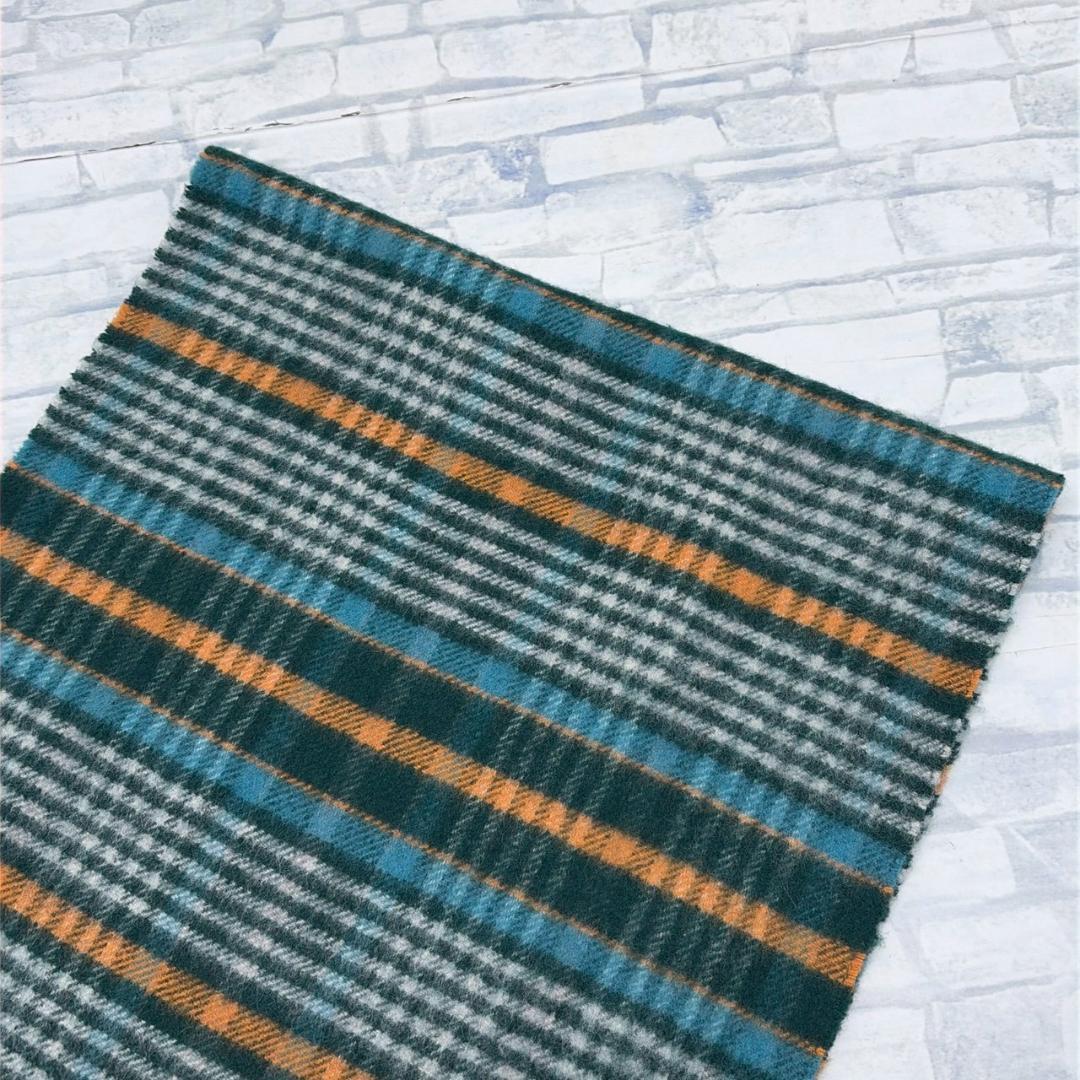 Johnstons of Elgin 100%カシミヤ チェック マフラー