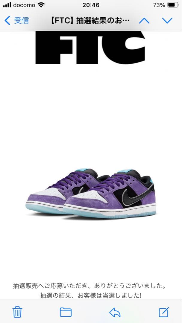 スケートボード Nike Dunk Low Purple/Black