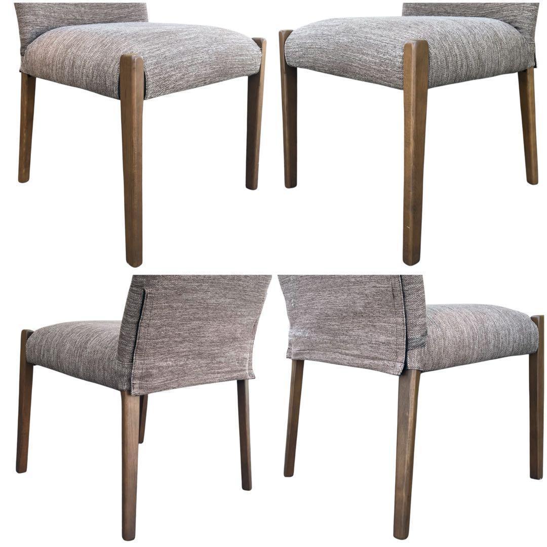 ニトリ Nコレクション ダイニングチェア2脚セット ミドルブラウン　引取限定