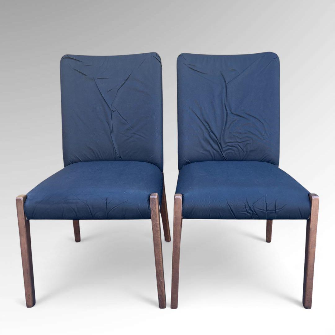 ニトリ Nコレクション ダイニングチェア2脚セット ミドルブラウン　引取限定