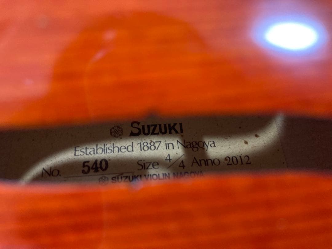 SUZUKI　バイオリン　No.540　4/4