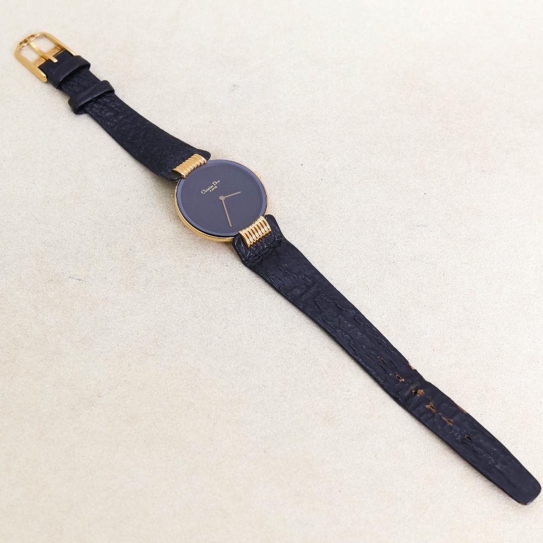 稼働 Christian Dior 腕時計 バギラ ブラックムーン 2380