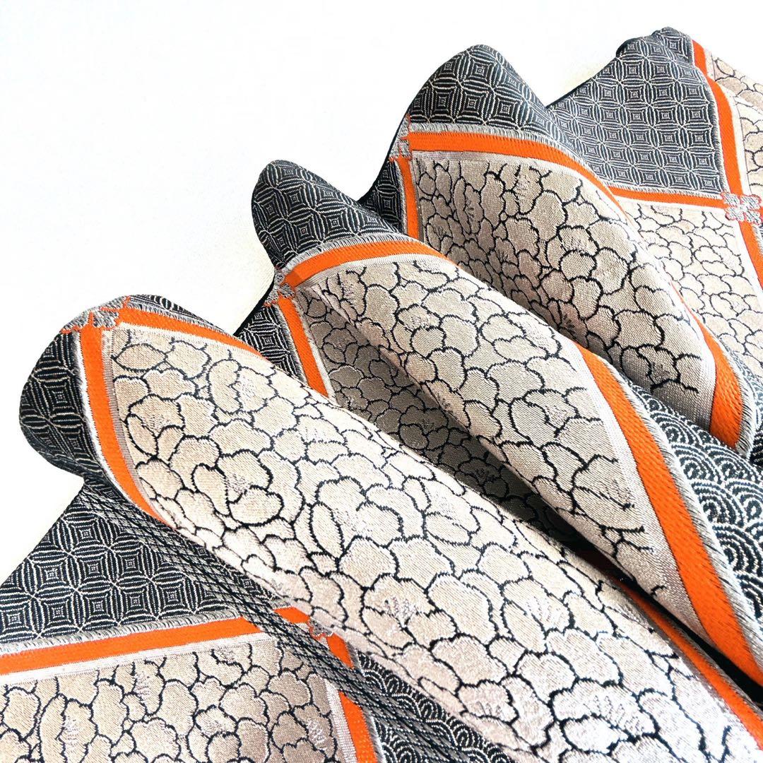 フルセット 七五三 7歳女の子 長着＆長襦袢＆帯＆小物　青地　金糸　地紋　梅