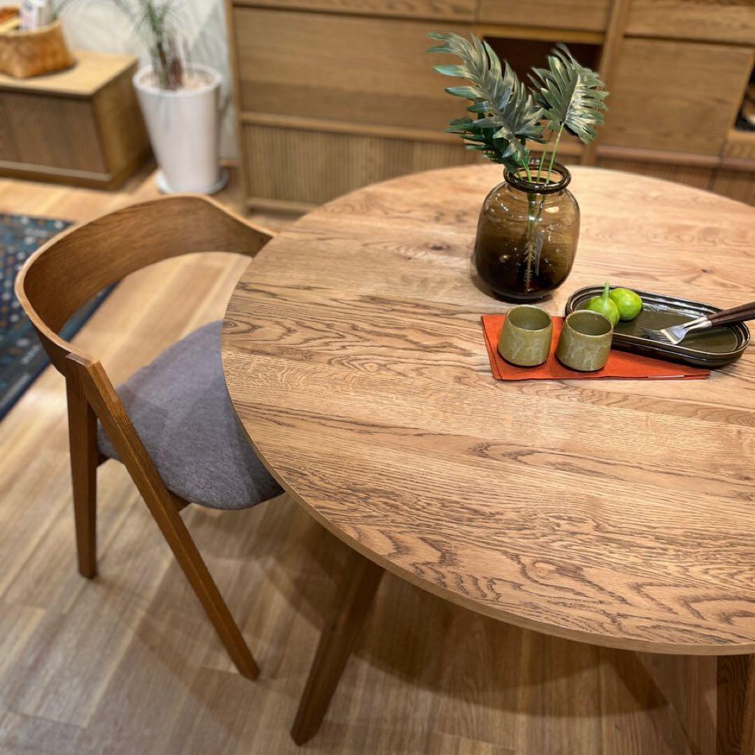 ADDAY(アディ)　ラウンドダイニングテーブル Φ1100