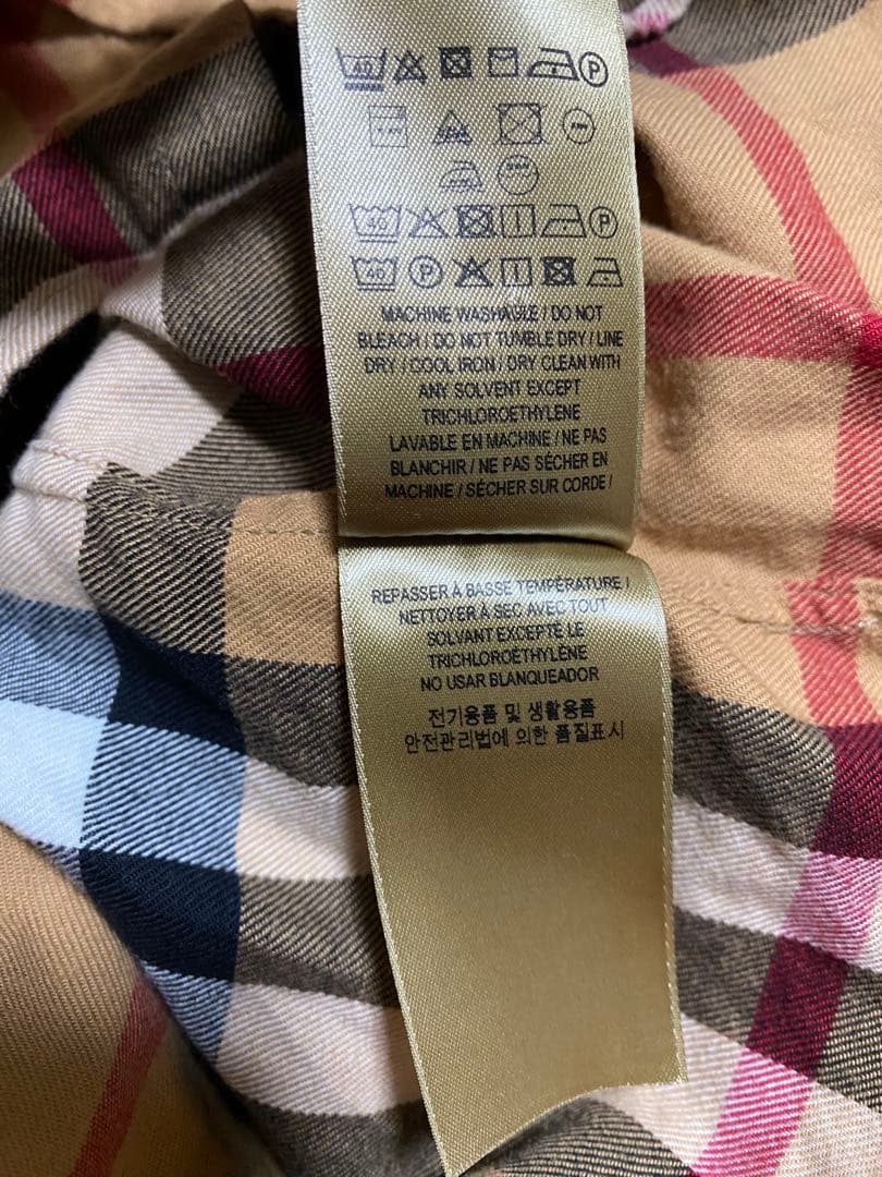 美品　BURBERRY バーバリー 長袖シャツ メガチェック ノバチェック M