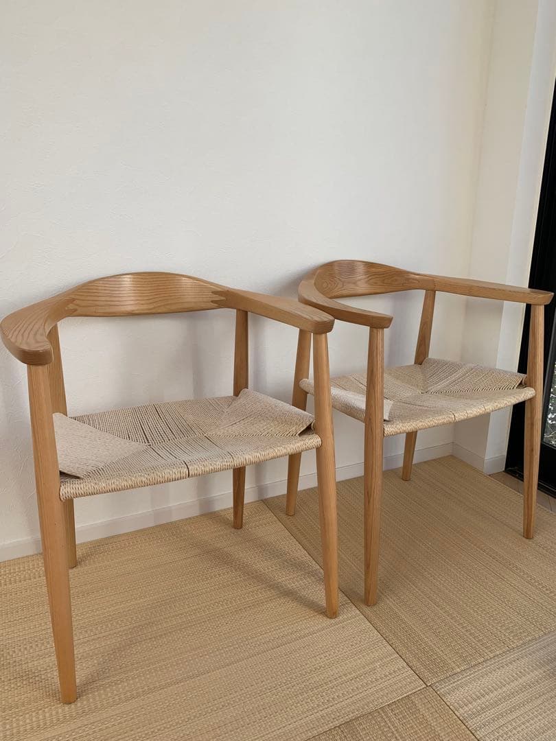 ハンスjヴェグナー ザチェア リプロダクト ダイニングチェア 2脚セット