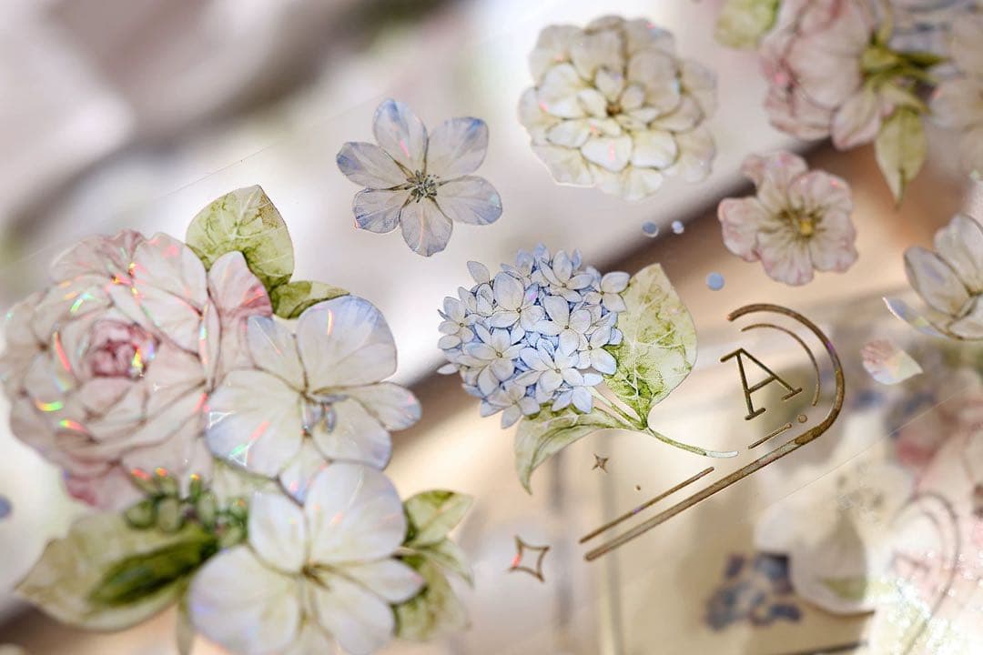 小白家文創《甜梦蓝》海外マスキングテープ　マステ 【2523】