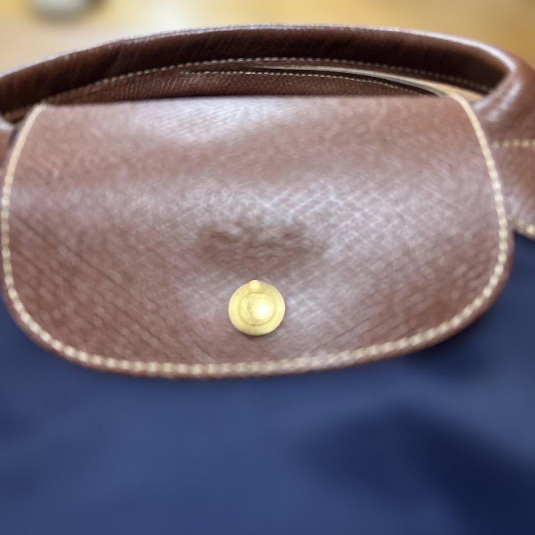 ロンシャンネイビー ボストンバッグ 大容量