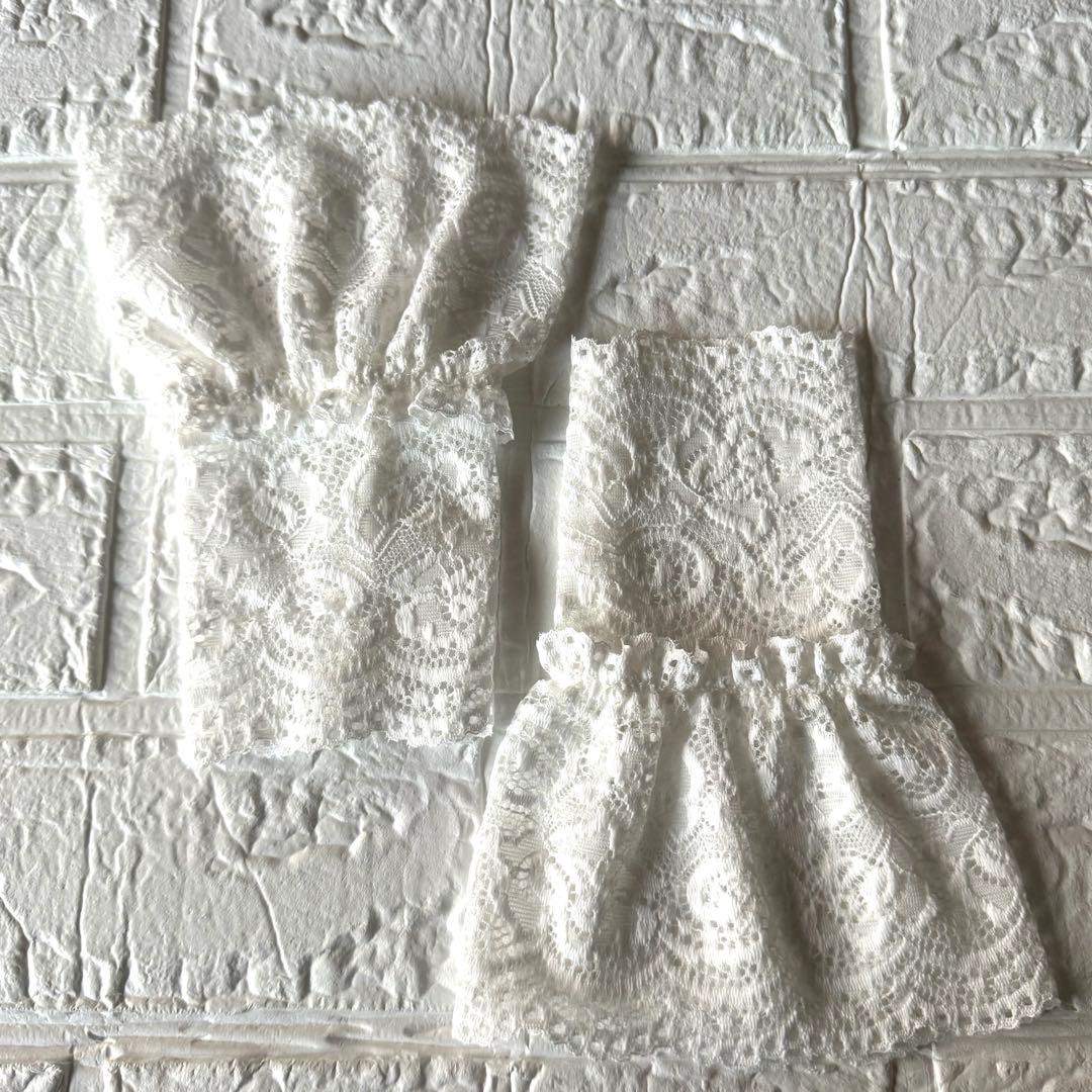 成人式　振袖　重ね衿　レース半衿　レース帯揚げ　付け袖　お飾り3個他8点セット