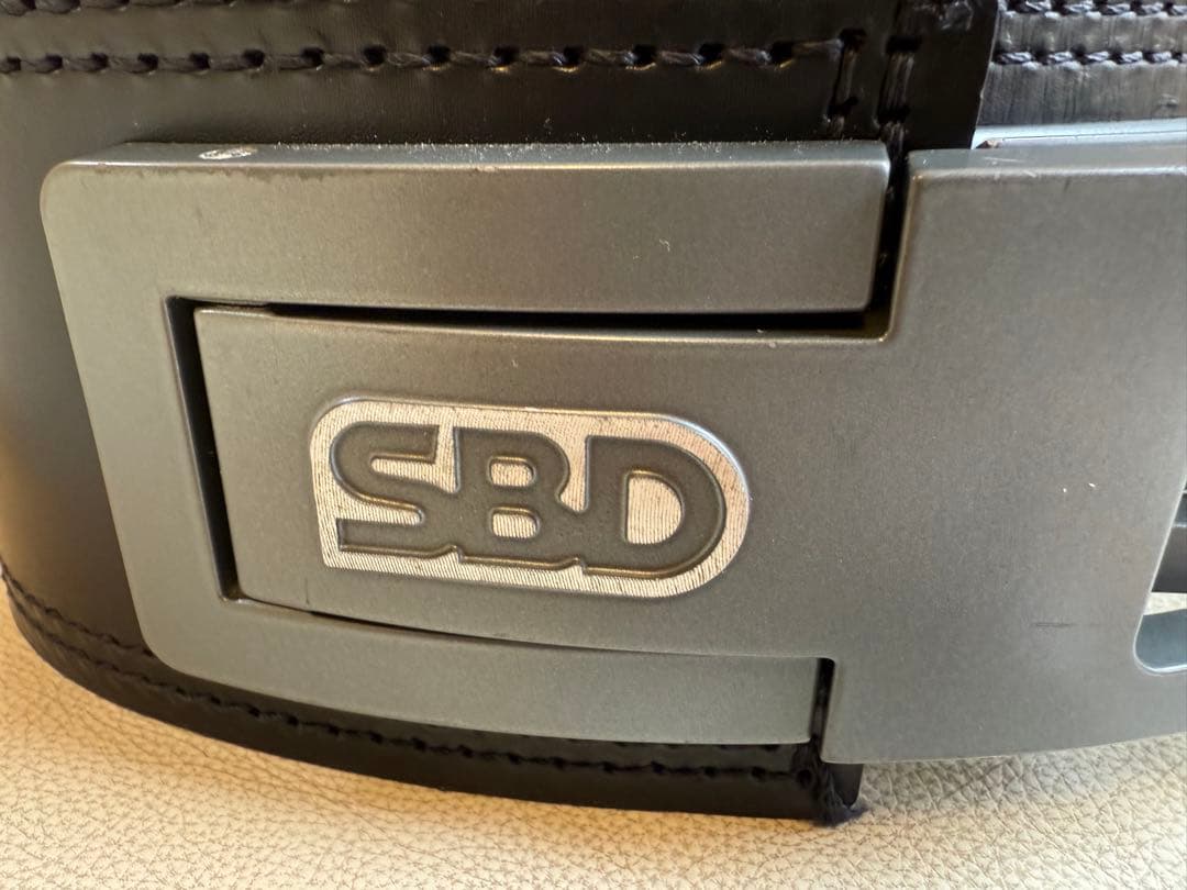 SBD トレーニング・パワーベルト 13mm XS 新ロゴタイプ 黒/赤