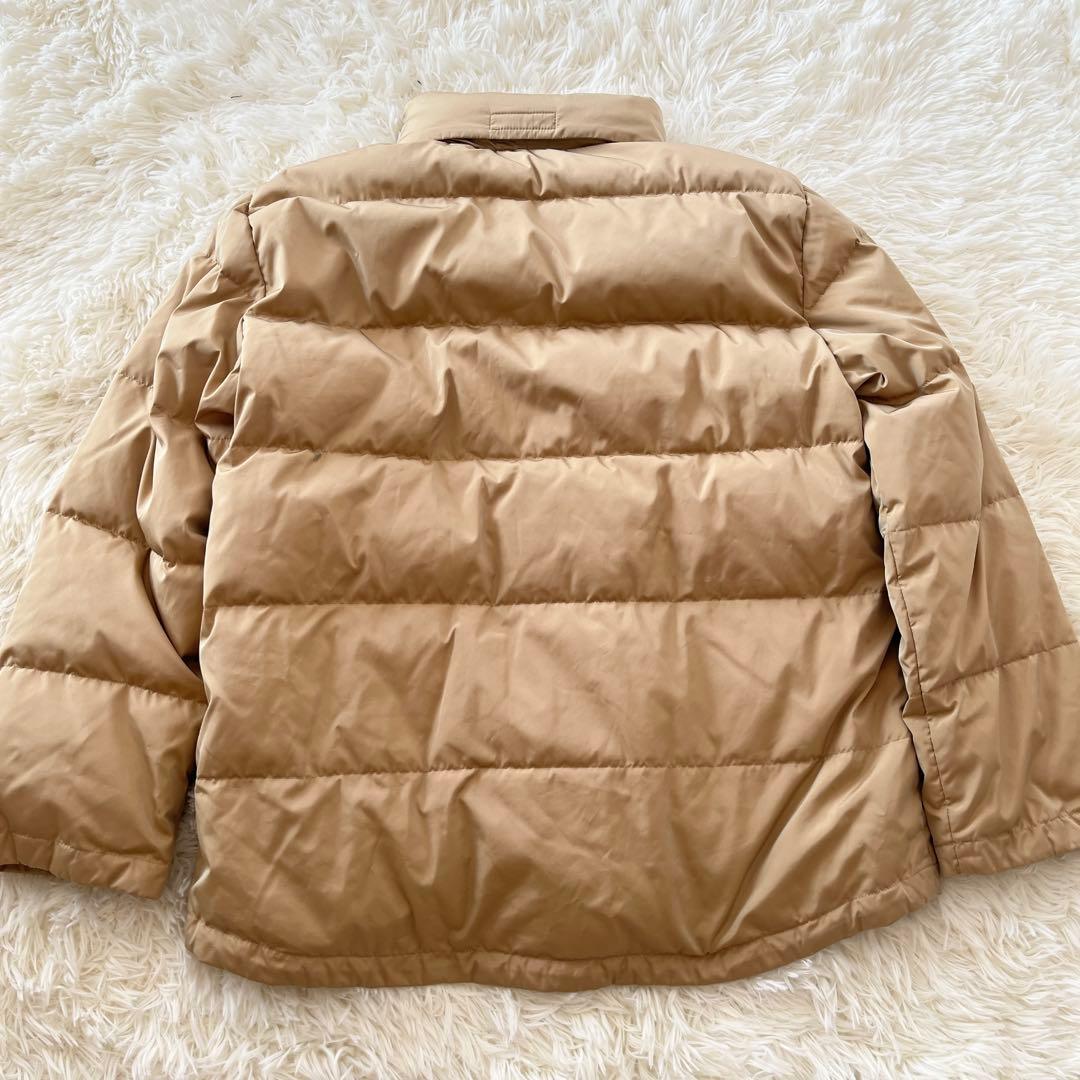 イタリア生地　バーバリー　ダウンジャケット　ノバチェック　フード　ベージュ