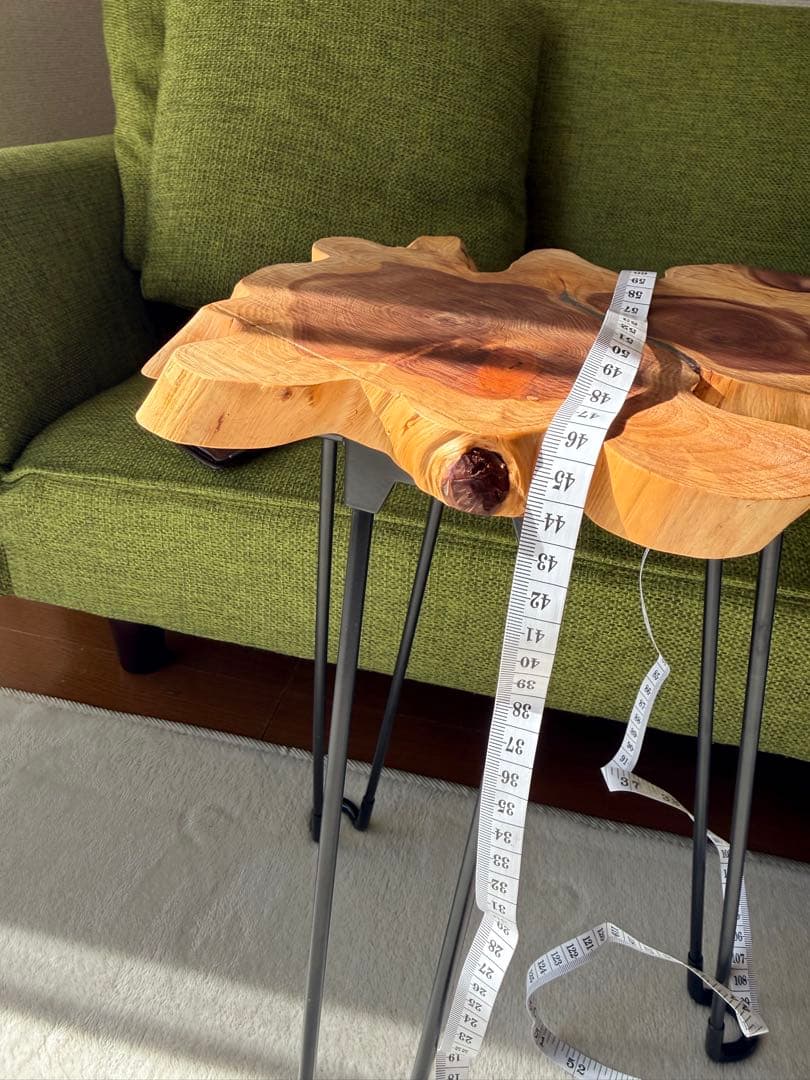 ミニ　コーヒーテーブル　サイドテーブル　切り株　K003