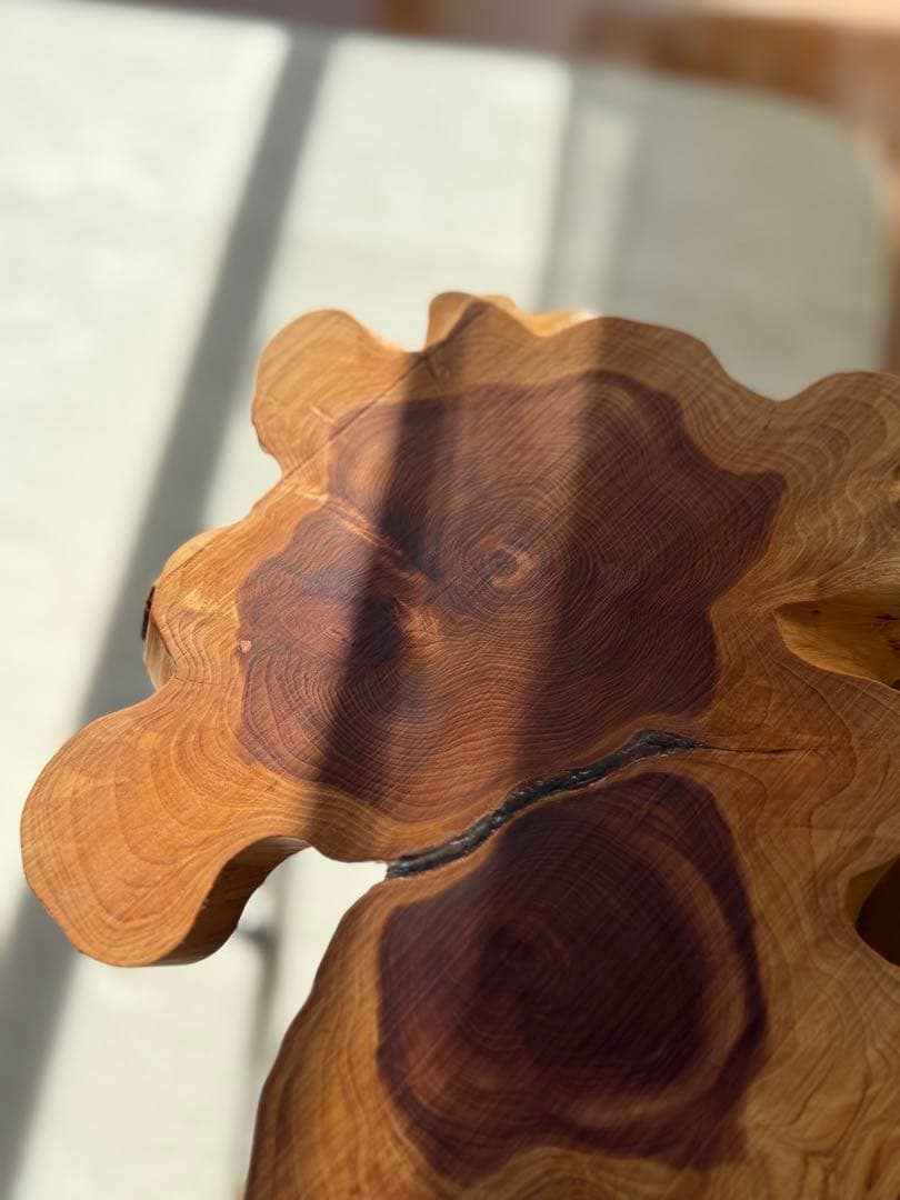 ミニ　コーヒーテーブル　サイドテーブル　切り株　K003