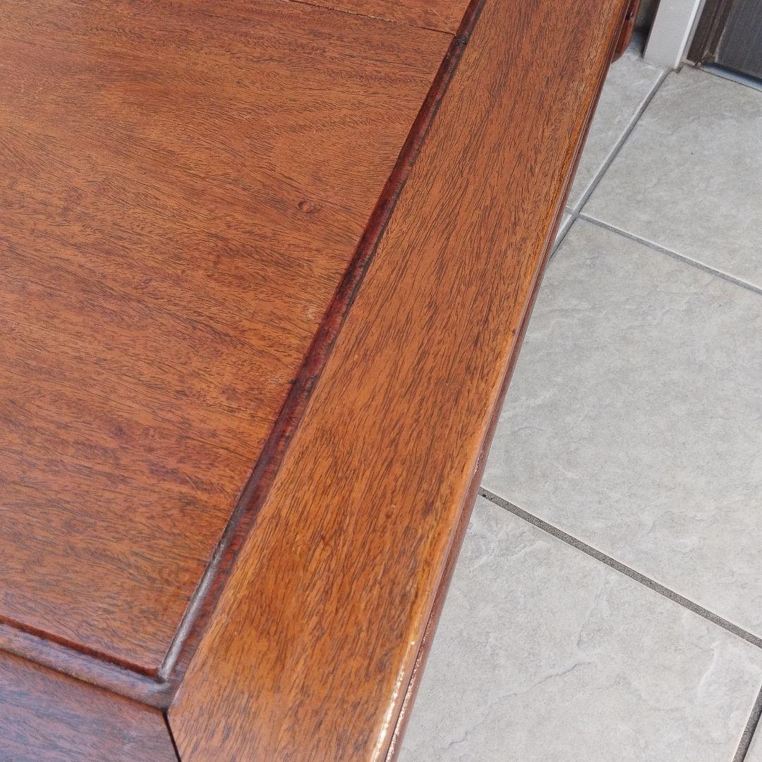 唐木テーブル 唐木家具 紫檀木製 アンティーク 紫檀座卓 座敷机 明時代風