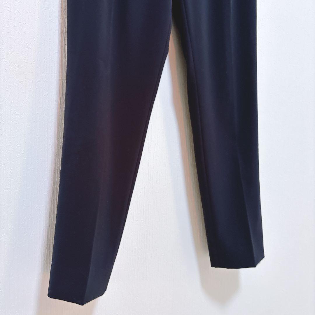 ゆに【インディヴィ】美品 ノーカラー パンツスーツ フォーマル