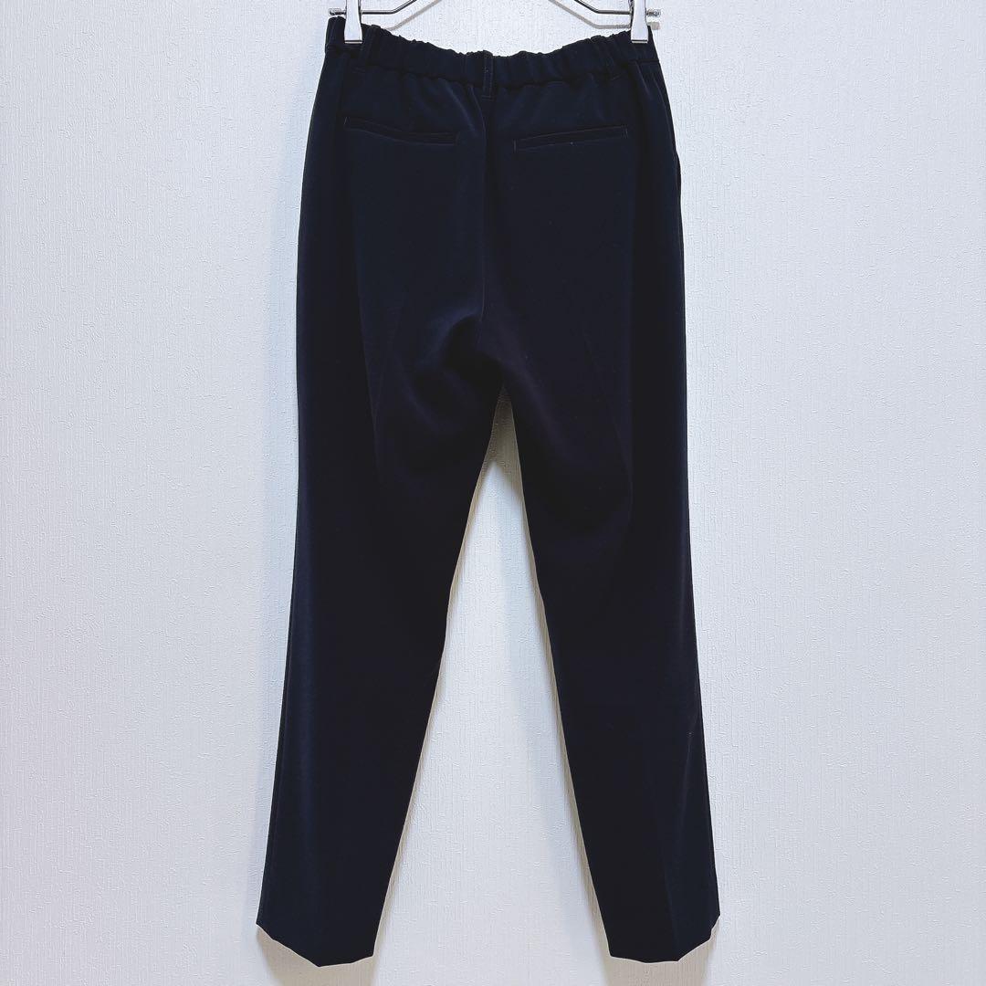 ゆに【インディヴィ】美品 ノーカラー パンツスーツ フォーマル