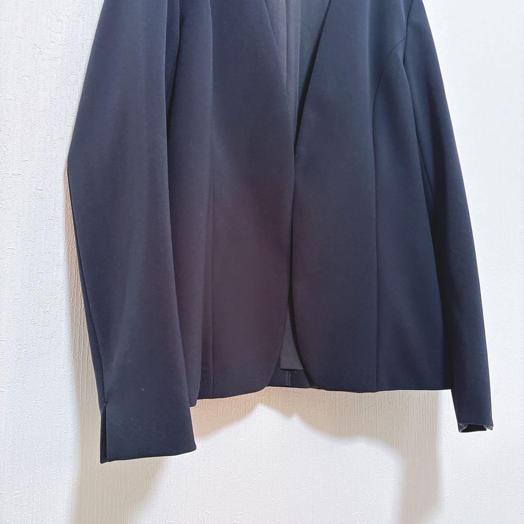 ゆに【インディヴィ】美品 ノーカラー パンツスーツ フォーマル