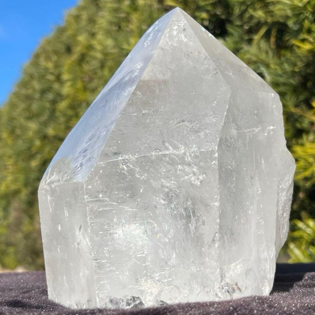 ✳️超破格‼️大迫力✨訳あり商品✨ハイクオリティ✨虹入り 水晶 六角柱 原石 天然石