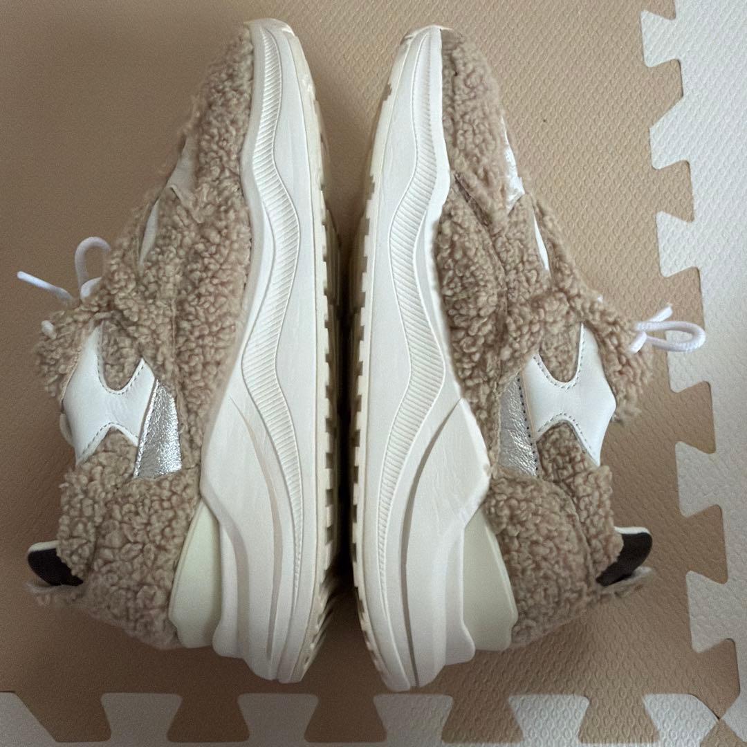 DATE ファー素材 厚底スニーカー 37